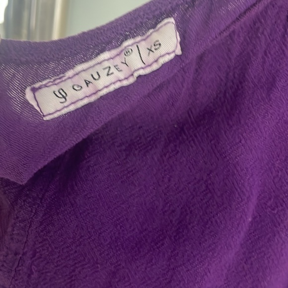 Gauzey purple one shoulder dress XS - Picture 4 of 4